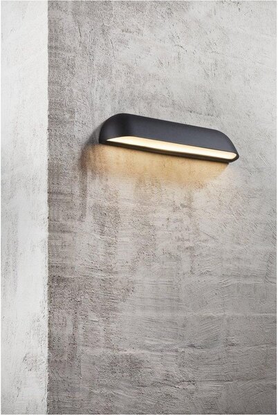 Nordlux modern kültéri fali lámpa front fehér fekete nor84091003 IP44