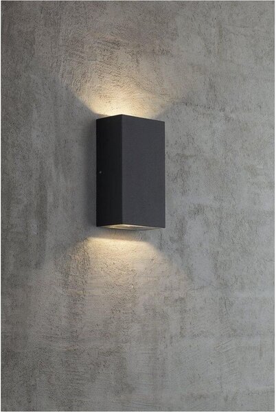 Nordlux modern kültéri fali lámpa rold kubi fekete nor84151003 IP44