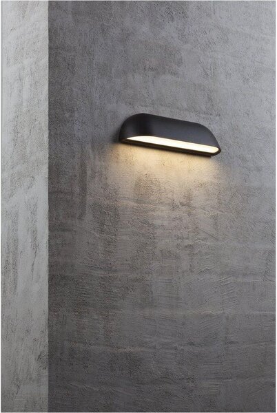 Nordlux modern kültéri fali lámpa front fehér fekete nor84081003 IP44