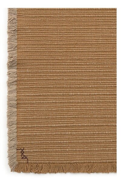 Okkersárga kézi szövésű pamut szőnyeg 140x200 cm Handloom – Lorena Canals