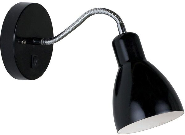 Nordlux modern skandináv fali lámpa cyclone flex fekete nor72991003
