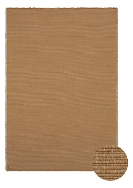 Okkersárga kézi szövésű pamut szőnyeg 140x200 cm Handloom – Lorena Canals