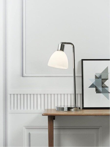 Nordlux modern asztali lámpa ray fehér króm nor63201033