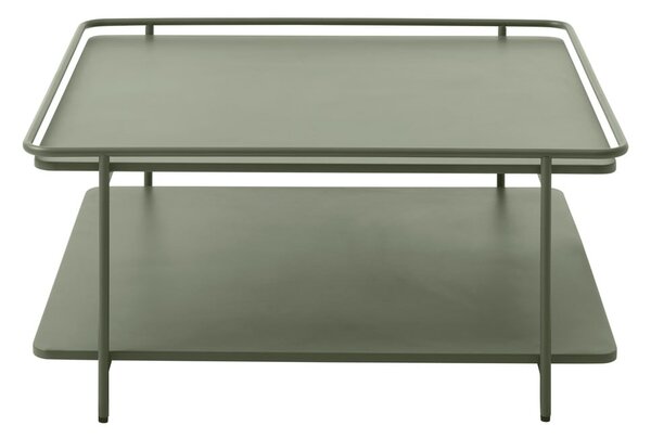 Zöld fém dohányzóasztal 75x75 cm Yuba – Unique Furniture