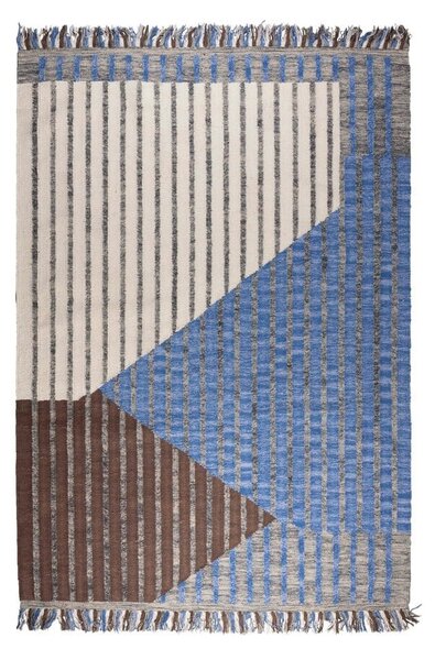 Kék-barna pamut szőnyeg 160x230 cm Hampton – Dutchbone