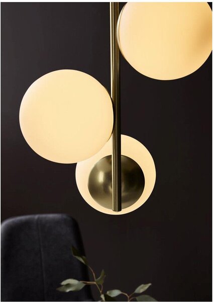 Nordlux modern függeszték lilly fehér sárgaréz nor48603035