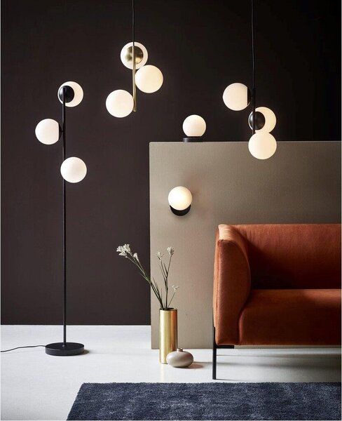 Nordlux modern függeszték lilly fehér fekete nor48603003