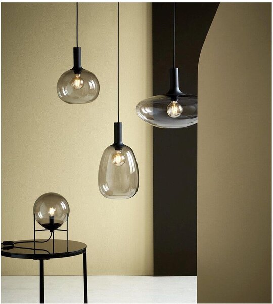 Nordlux modern asztali lámpa alton fekete füstös nor47645047