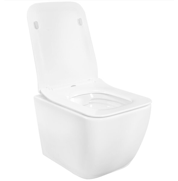 Rea Martin - falra akasztható WC csésze Rimless 51x37, lassan eső ülőfelülettel, fehér, REA-C8006