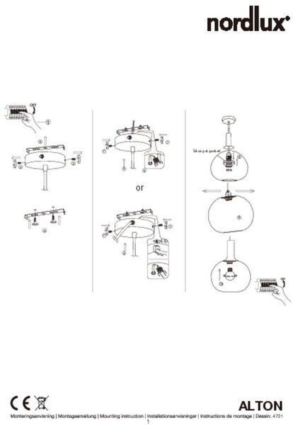Nordlux modern függeszték alton 25 fekete füstös nor47313047