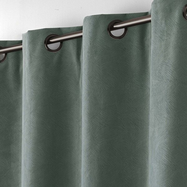 Khaki bársony függöny 140x260 cm Olympe – douceur d'intérieur