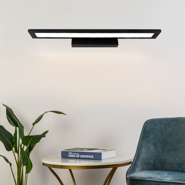 LED FÜRDŐLÁMPA TÜKÖR fölött Rea 60CM APP840-1W FLAT BLACK