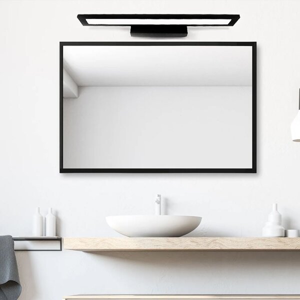 LED FÜRDŐLÁMPA TÜKÖR fölött Rea 60CM APP840-1W FLAT BLACK