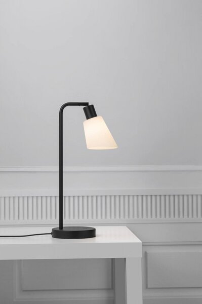 Nordlux modern asztali lámpa molli fekete opál nor2112825003
