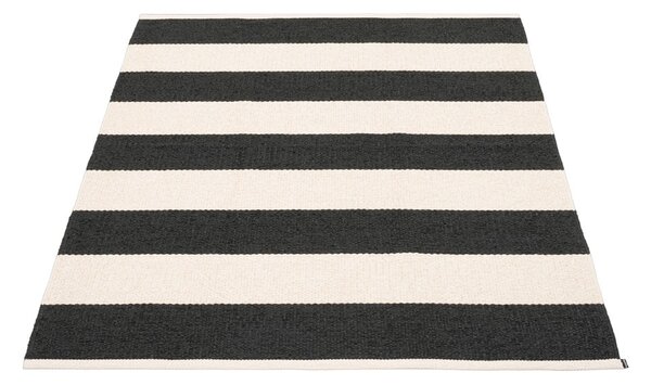 Fekete-fehér kültéri-beltéri szőnyeg 140x180 cm Bob Black Vanilla – Pappelina