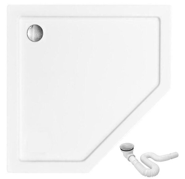 Rea - AXIN egyajtós zuhanykabin 90 x 90 cm, króm profil - átlátszó üveg 6mm, REA-K8779