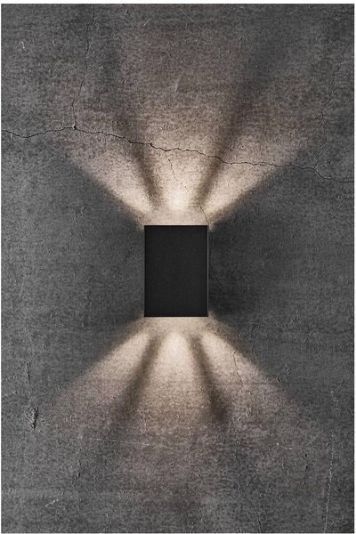 Nordlux modern kültéri fali lámpa fold 10 fekete nor2019041003 IP54