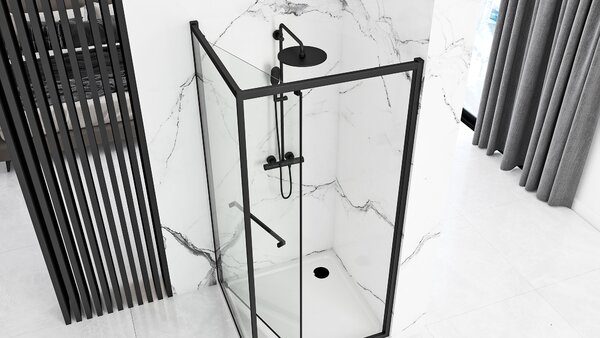 Rea Space In, zuhany 80x100, fekete, REA-K8882