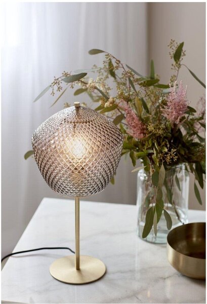 Nordlux glamour modern asztali lámpa orbiform füstös sárgaréz nor2010715047