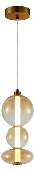 Italux glamour modern függeszték sonte antik bronz borostyán itx5902854539451