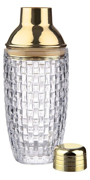 BAR NOBLE koktél shaker, üveg arany tetővel 370 ml