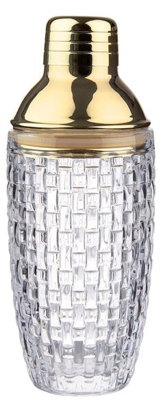 BAR NOBLE koktél shaker, üveg arany tetővel 370 ml
