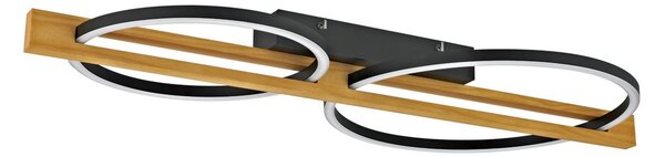 Italux Modern Mennyezeti lámpa Natano Fekete ITXPLF-55362-25W-WO