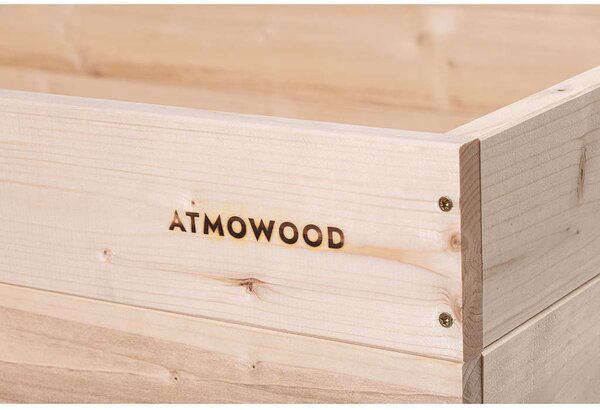 ATMOWOOD Fa magaságyás 240 x 100 x 20 cm