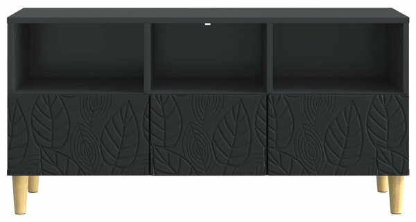 VidaXL TV szekrény 102 x 34,5 x 50 cm Fekete Szerelt Fa