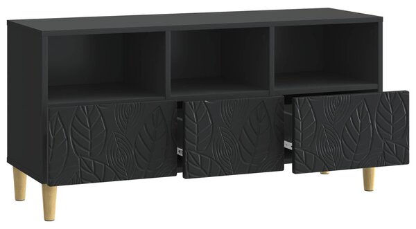 VidaXL TV szekrény 102 x 34,5 x 50 cm Fekete Szerelt Fa