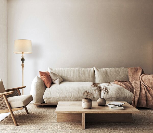 Italux klasszikus boho állólámpa moren antik bronz lazac színű itxfl-84678a-ab