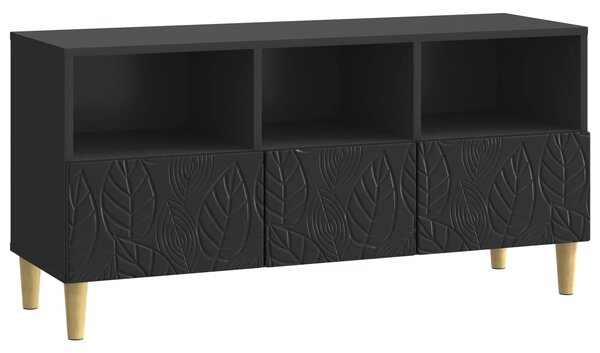 VidaXL TV szekrény 102 x 34,5 x 50 cm Fekete Szerelt Fa