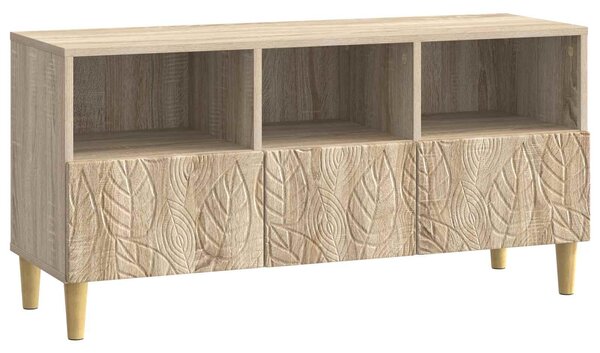 VidaXL TV szekrény 102 x 34,5 x 50 cm Sonoma Tölgy Szerelt Fa