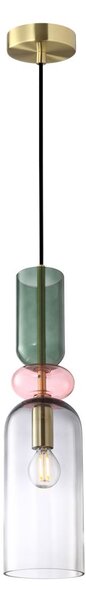 Italux glamour modern függeszték manso piros kék arany itxpnd-37462d-mc-gd