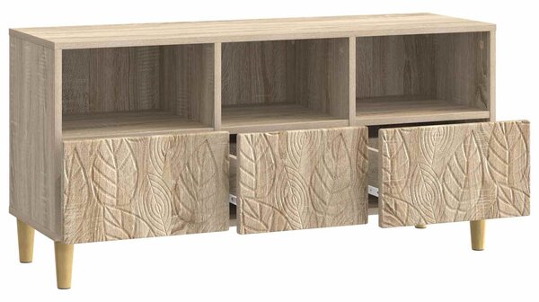VidaXL TV szekrény 102 x 34,5 x 50 cm Sonoma Tölgy Szerelt Fa