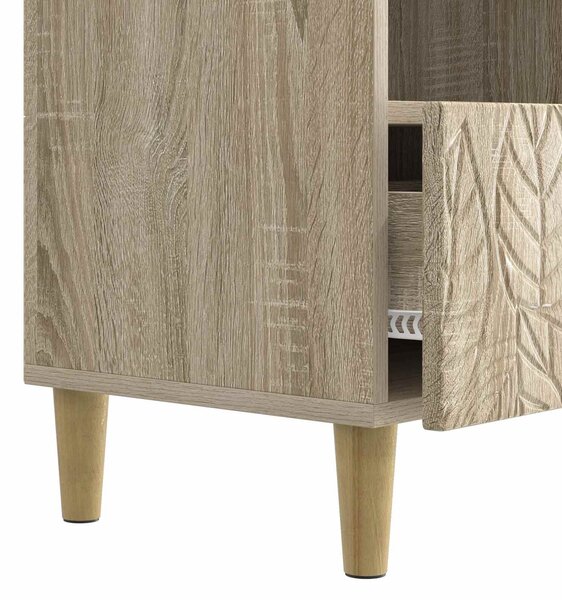 VidaXL TV szekrény 102 x 34,5 x 50 cm Sonoma Tölgy Szerelt Fa