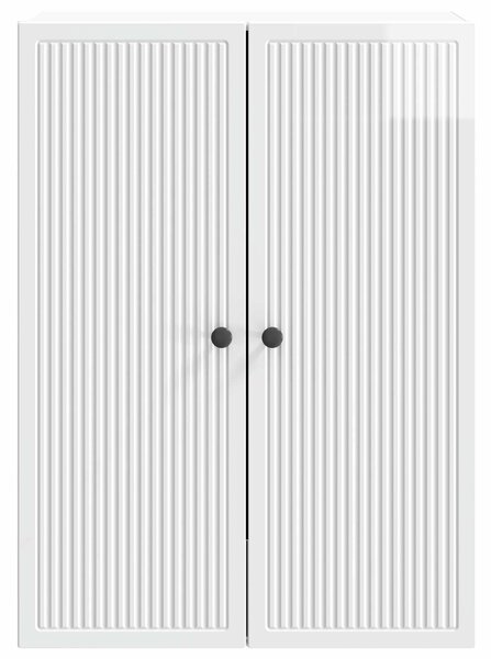 VidaXL Fali szekrény Magasfényű Fehér 66 x 34,5 x 90 cm Szerelt Fa
