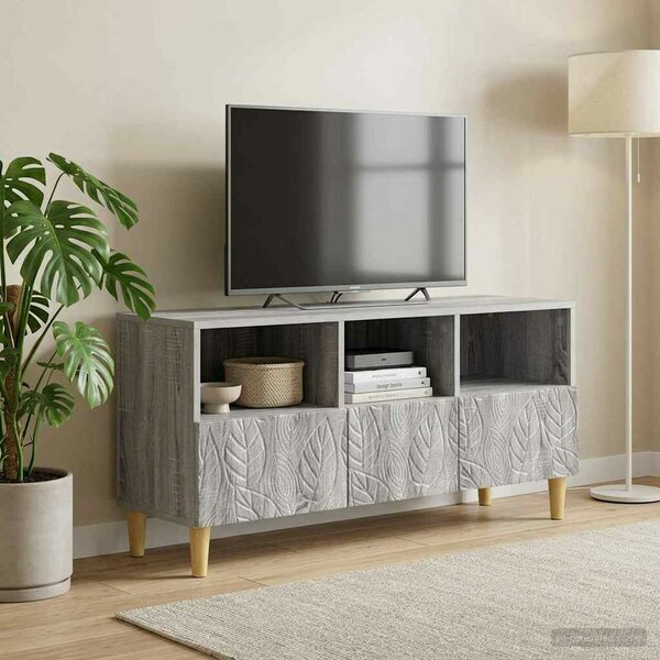 VidaXL TV szekrény 102 x 34,5 x 50 cm Szürke Sonoma Szerelt Fa