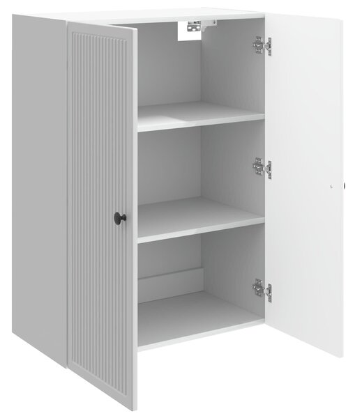 VidaXL Fali szekrény Magasfényű Fehér 66 x 34,5 x 90 cm Szerelt Fa