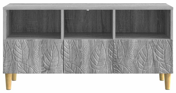 VidaXL TV szekrény 102 x 34,5 x 50 cm Szürke Sonoma Szerelt Fa