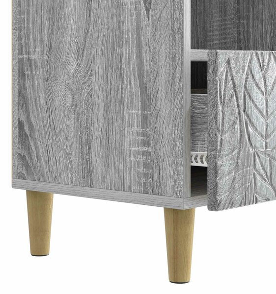 VidaXL TV szekrény 102 x 34,5 x 50 cm Szürke Sonoma Szerelt Fa