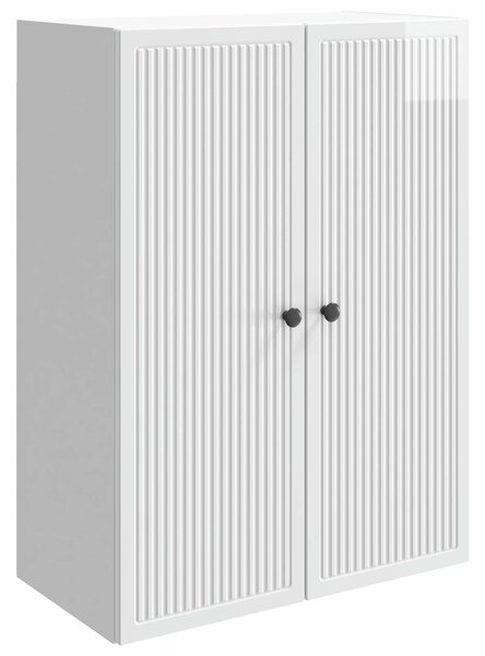 VidaXL Fali szekrény Magasfényű Fehér 66 x 34,5 x 90 cm Szerelt Fa