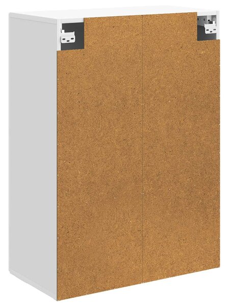 VidaXL Fali szekrény Magasfényű Fehér 66 x 34,5 x 90 cm Szerelt Fa