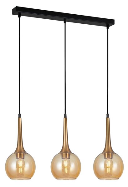 Italux glamour modern függeszték favera antik bronz borostyán itx5902854536726