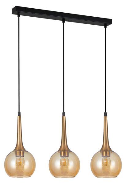 Italux glamour modern függeszték favera antik bronz borostyán itx5902854536726