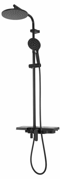 REA - Santos zuhanygarnitúra csapteleppel 150mm, fekete, REA-P8803