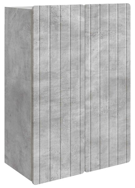 VidaXL Fali szekrény Betonszürke 66 x 34,5 x 92 cm Szerelt Fa