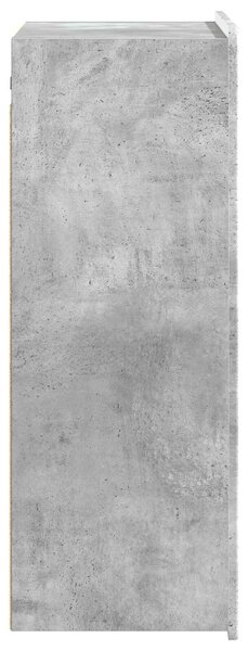 VidaXL Fali szekrény Betonszürke 66 x 34,5 x 92 cm Szerelt Fa