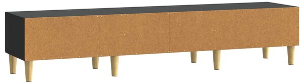 VidaXL TV szekrény 147 x 34,5 x 30 cm Fekete Szerelt Fa