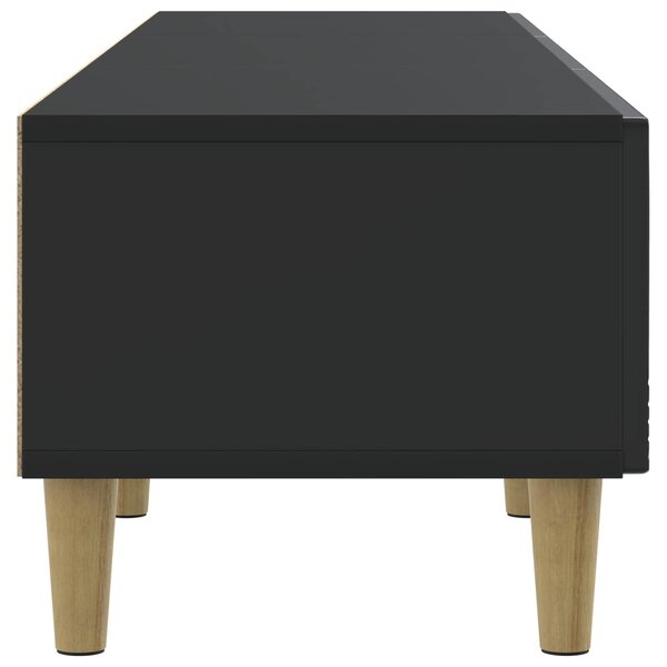 VidaXL TV szekrény 147 x 34,5 x 30 cm Fekete Szerelt Fa